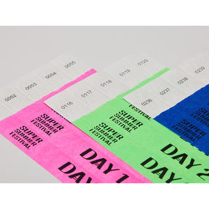 [AnyWristband] Bracelets de contrôle d'accès anti-effraction avec adhésif puissant, bracelets TYVEK de couleur unie, 25 mm (1 pouce) - Product Image 2