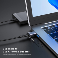 Adaptateur USB C mâle, connecteur de type C, câble de charge, convertisseur d'alimentation compatible avec ordinateur portable, sortie AC, adaptateur USB C vers USB mâle