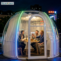 Tente Dôme Moderne Multifonctionnelle d'Extérieur Portable en Polycarbonate à Vendre – Maison Préfabriquée Ovale pour Hôtel ou Boutique