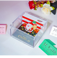 Meilleures ventes Décoration de bureau à domicile Table de bureau 3D Sticky Notes 2026 Xmas 3D Calculator avec stylo et bloc-notes