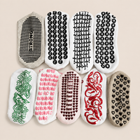 Chaussettes de sport en coton pour femme, antidérapantes, avec logo, pour ballet et Pilates, à volants imprimés, personnalisables, collection automne