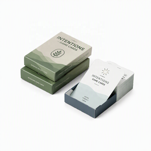 Cartes à jouer en papier écologiques durables avec impression personnalisée <span class=keywords><strong>de</strong></span> logo double face en couleur - Product Image 2