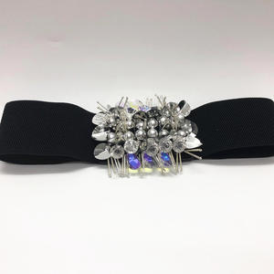 Ouruoyas New 2020 Elastic Womens 6cm Wat Belt À La Mode, À La Mode, Personnalisé Et Polyvalent. Il est décoré avec - Product Image 2