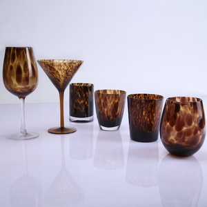 Verres à vin en vente chaude avec imprimé léopard, <span class=keywords><strong>gobelet</strong></span> à motif léopard et ensemble de verres à vin sans pied - Product Image 3