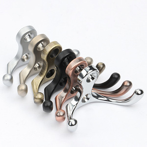 Solid Zinc Alloy Wall <b>Hooks</b> 10-14lb Capacity Anti Corrosion Contemporary Design For Wardrobe Bathroom Living Room - Product Image 1