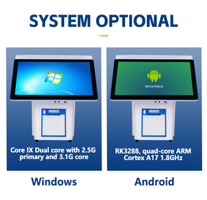 Màn hình cảm ứng kép cửa sổ tự động hệ thống POS Thông Minh Máy tính để bàn Tablet PC Android tất cả-trong-một không dùng tiền mặt thanh toán POS Máy thu ngân - Product Image 4