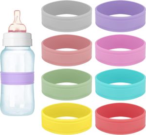 Étiquettes en silicone réutilisables résistantes à la température pour biberons et tasses - Product Image 1