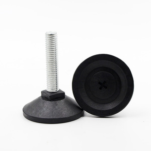 <b>Adjustable</b> Black Plastic Base with Furniture Hardware Display Stand for Foot Pads Durable Modern Simple Design - Product Image 1