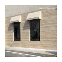 Tuile flexible en pierre molle de travertin de haute catégorie pour le style industriel moderne de décoration de mur intérieur pour des hôtels