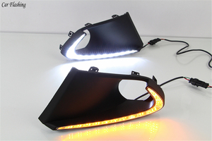 2 Piezas de Faros Antiniebla LED con Lente, 3 <span class=keywords><strong>Colores</strong></span>, Ojos de Ángel, Luces de Circulación Diurna DRL con Intermitentes para <span class=keywords><strong>Suzuki</strong></span> <span class=keywords><strong>Baleno</strong></span> 2016-2019 - Product Image 6