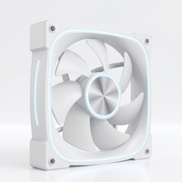 Ventilateur de boîtier d'ordinateur haute performance 120 mm à faible bruit avec roulement à bille, 45 CFM et dissipateur thermique en plastique coloré pour PC, design CD