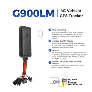 Dukungan deteksi tegangan eksternal Ibutton 4G pelacak GPS mobil kabel J16 4G Tracker - Product Image 6