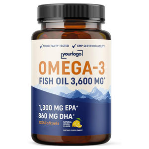 OEM тройной силы Omega 3 рыбий жир 3600 мг EPA & DHA Omega 3 рыбий жир добавки оптом Премиум без выемки - Product Image 1