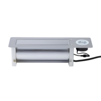 Prise rotative électrique encastrée en alliage d'aluminium avec chargeur sans fil, prise de courant américaine pour salle de conférence et bureau