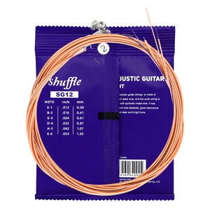 Ventes directes du fabricant de cordes de guitare folklorique avec alliage à haute teneur en carbone et perles <span class=keywords><strong>d</strong></span>'argent enveloppées de cuivre rouge - Product Image 6