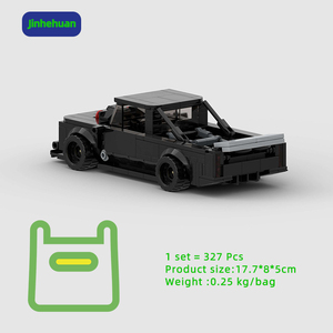 บล็อกตัวต่อสุดสร้างสรรค์ของเล่นสำหรับเด็กโมเดลรถขนาดเล็กสีดำของเล่นตัวต่อสำหรับเด็กผู้ชาย - Product Image 2