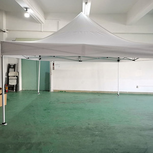 Carpa con dosel emergente Gazebo 10x10 para exteriores con ventanas romanas, paredes laterales, marco de acero de alta resistencia, certificado CE para uso en ferias comerciales - Product Image 2