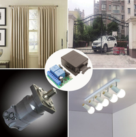 Transmisor de Interruptor de Control Remoto RF Inalámbrico de 1 Canal con Módulo Receptor y Relé LED DC12V 10A de 433mhz con Función de Aprendizaje de Código