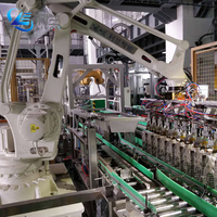 Machine d'emballage robotisée automatique de haute précision personnalisée pour barils, bouteilles, boîtes de conserve alimentaires – Emballeuse robotisée pour cartons