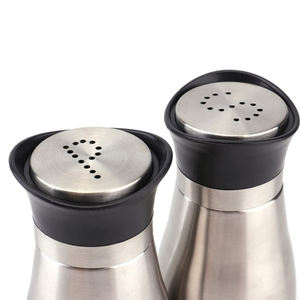 Ensemble élégant de salière et poivrière pot à épices en verre pot à épices bouteille à épices salière et poivrière en acier inoxydable - Product Image 2