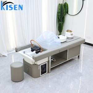 Kisen Complete Electric Lifting Bed Head Spa Shampoo Bed Includes Foot <b>Bath</b> Sink Salon <b>Table</b> Worldwide Voltage Customization - Product Image 4