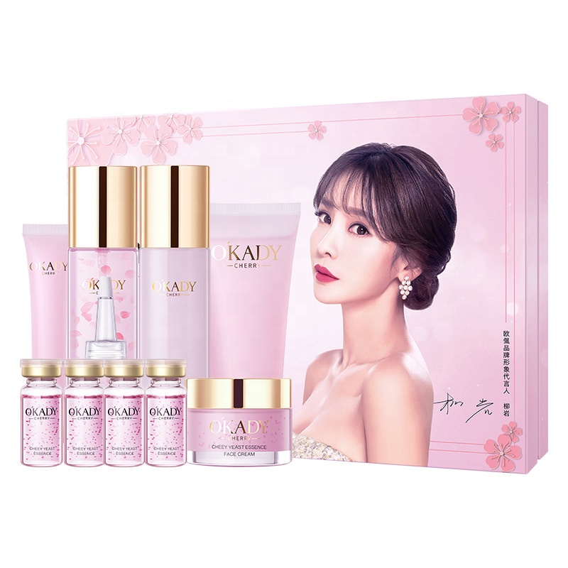 Okady Professional Skin Care Set - Hyaluronic Acid & Cherry