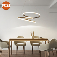 Lampu gantung Led gaya Nordic, dekorasi dalam ruangan Modern ruang tamu ruang makan pencahayaan dalam ruangan