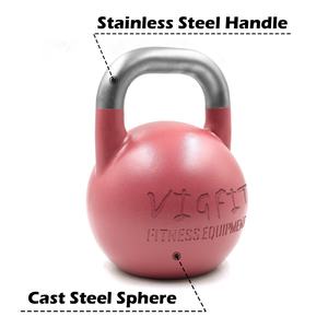 Ensemble de kettlebells de compétition VIGFIT de qualité professionnelle, en acier, réglables de 6 à 32 kg, pour les clubs de fitness - Product Image 4