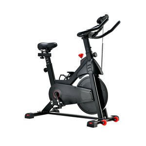 Vélo d'exercice à résistance magnétique noir OEM, silencieux, à transmission par courroie, pour cyclisme d'intérieur, spinning, usage domestique, fabricant - Product Image 2