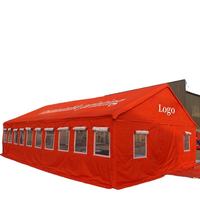 Tente de secours en acier pour projets de sauvetage gouvernemental, aide humanitaire, fabrication OEM disponible