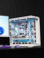 Patriot Xingcan Chen Mid Tower ATX Computer Case with Curved Glass Side Panel Water Cooling Gaming Desktop ATX360 Support