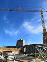 Grue à tour à montage automatique QTK40 avec télécommande ou commande à fil
