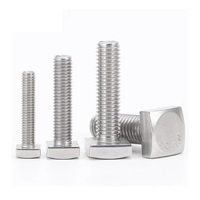 Boulon en T à tête carrée DIN186 en acier inoxydable 304 de haute qualité avec boulon métrique GB35 zingué à tête de marteau