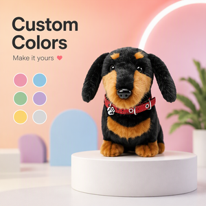 Peluche <span class=keywords><strong>de</strong></span> Dachshund Realista Personalizado, Lindo Perro <span class=keywords><strong>de</strong></span> Peluche Largo, Súper Suave, Alivia el Estrés, Regalo Reconfortante para Niños y Niñas - Product Image 2