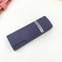 Boîte à lunettes en acier faite à la main, portable, avec logo personnalisé OEM, étui à lunettes pour femmes et hommes, étui à lunettes de soleil avec logo personnalisé