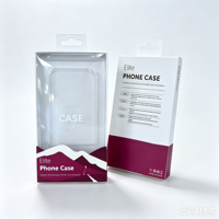 Boîte d'emballage de vente au détail en carton portable avec trou de suspension pour étuis de téléphone portable pour 18 Pro Max