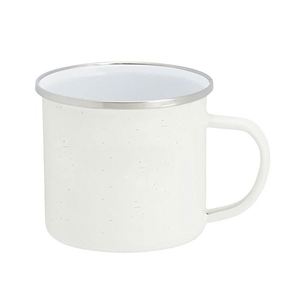 Mug de bonne qualité avec bord en métal, tasse à lait en émail personnalisée par sublimation pour la publicité - Product Image 3