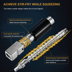 Meilleure vente mini presseur à huile en acier inoxydable 304, presseur à chaud et à froid de graines d'avocat - Product Image 5