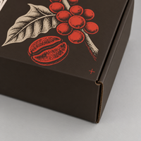 Boîtes d'expédition en carton ondulé personnalisées pour les kits d'abonnement de café de spécialité