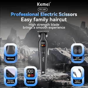 Cortadora <span class=keywords><strong>de</strong></span> <span class=keywords><strong>Pelo</strong></span> <span class=keywords><strong>Kemei</strong></span> KM-1681 con Diseño Delgado Antideslizante para Barbería, Máquina Cortadora <span class=keywords><strong>de</strong></span> <span class=keywords><strong>Pelo</strong></span> <span class=keywords><strong>de</strong></span> Alta Velocidad con Recortadores <span class=keywords><strong>de</strong></span> Precisión - Product Image 5