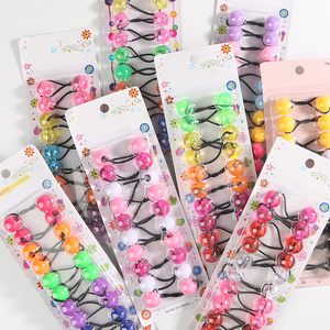 Accessori per Capelli per Bambine, Elastici con Palline in Seta per Coda di Cavallo, Fermacapelli con Perline per Bambine - Product Image 3