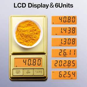 고정밀 휴대용 디지털 미니 포켓 그램 스케일 커버 100g/200g/300g x 0.01g 측정 차 잡초 분말 보석 동전 - Product Image 5