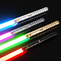 LGT Eko RGB Işın Kılıcı Düzgün Salınım Metal Saplı 92cm PC Bıçak Sonsuz Renk Değiştiren FX Film Sesi Hediyelik Oyuncak