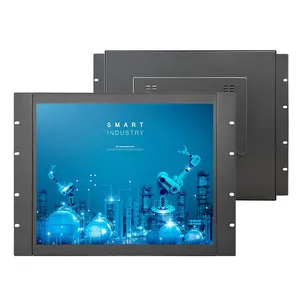 19 인치 TFT 오픈 프레임 VESA 패널 벽 마운트 8U 캐비닛 설치 led LCD 화면 디스플레이 산업 모니터
