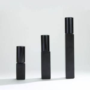 Factory Supply Essential Oil Packaging square Matte Black Fine Mist <b>Spray</b> <b>Bottle</b> Empty 5ml 10ml Glass <b>Perfume</b> <b>Bottle</b> - Product Image 2