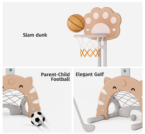 MIGO Bear Kids <span class=keywords><strong>Mini</strong></span> Basketball Goals Hoop Altura ajustable montado en la pared Sucker Plegable Cesta <span class=keywords><strong>de</strong></span> interior Soporte <span class=keywords><strong>de</strong></span> pelota Juguetes al aire libre - Product Image 3