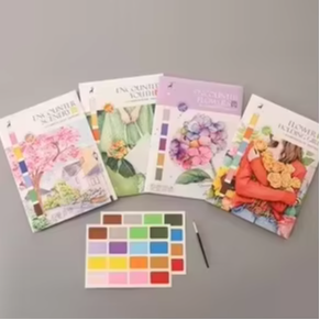 Libro de Colorear Creativo con Acuarelas, Bloc de Dibujo para Aliviar el Estrés, Cuaderno de Dibujo, Pigmentos con Temática de Dibujos Animados, Hojas de Papel al por Mayor - Product Image 2