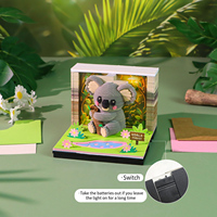 Bloc-notes 3D Koala mignon, calendrier hebdomadaire, bloc-notes en papier découpé, décoration de bureau, papeterie animale, cadeau d'anniversaire de luxe pour enfants