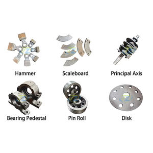 Tragbare Steinhammer-Brecher-Recycling maschine Zerkleinern von Glasflaschen Erz abbau Kern komponente Motor Backen brecher Hammermühle - Product Image 4