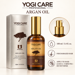 Sérum capillaire nourrissant à l'huile d'argan YOGI, sérum lissant pour cheveux abîmés - Product Image 1